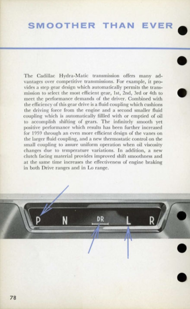 1959 Cadillac Salesmans Data Book Page 81